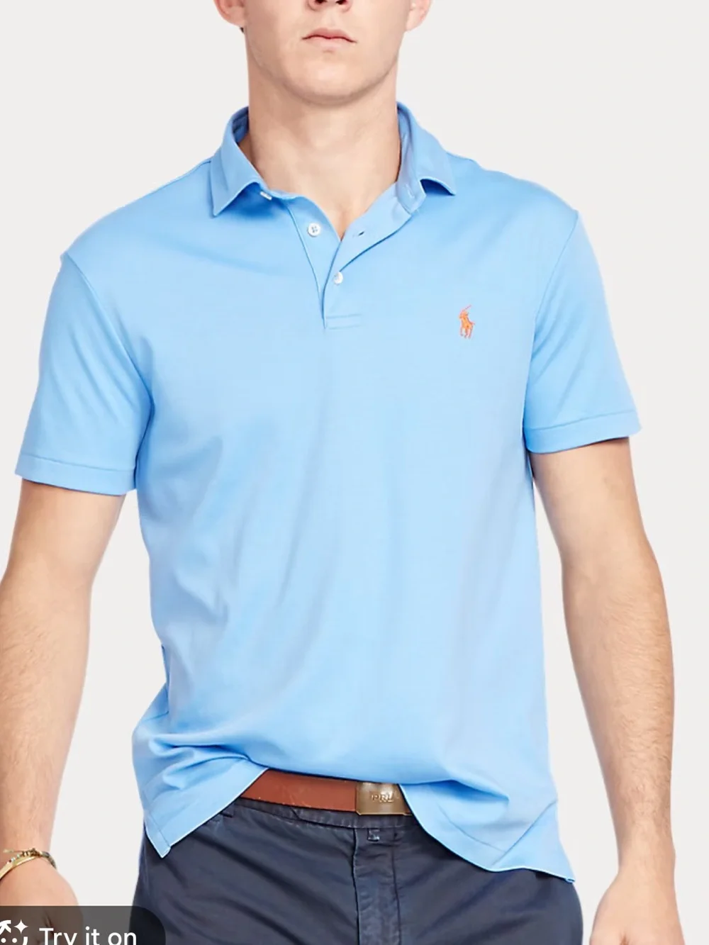 Ralph Lauren Men's Sky Blue Classic Polo